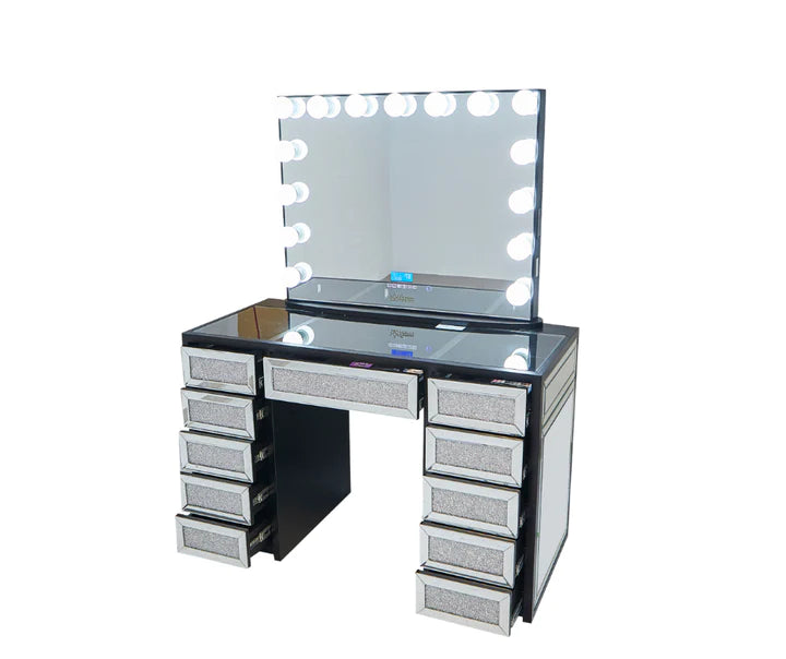 SlayStation® Diamond Edition Vanity Table Black