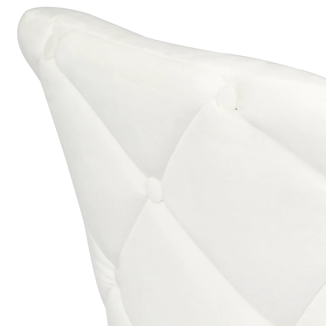 Pearl Tufted Vanity Chair WHITE