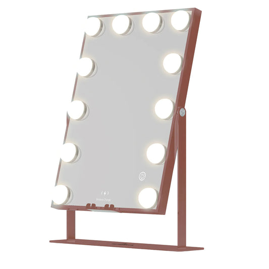 HOLLYWOOD XL TRI-TONE LED MAKEUP MIRROR WITH BLUETOOTH Queen Vanity Outlet