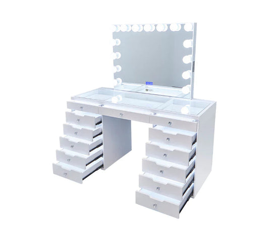 Juliette Hollywood Makeup Vanity Station Queen Vanity Outlet