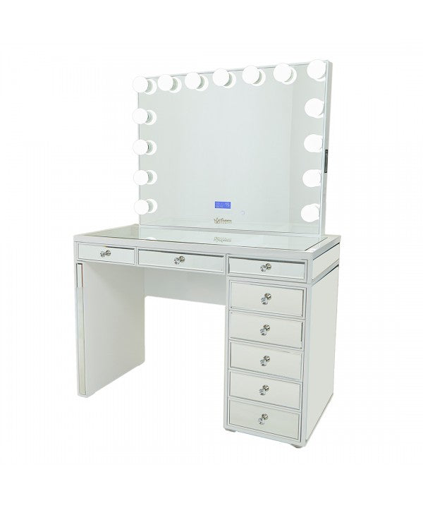 Kelly Hollywood Makeup Vanity Station Queen Vanity Outlet