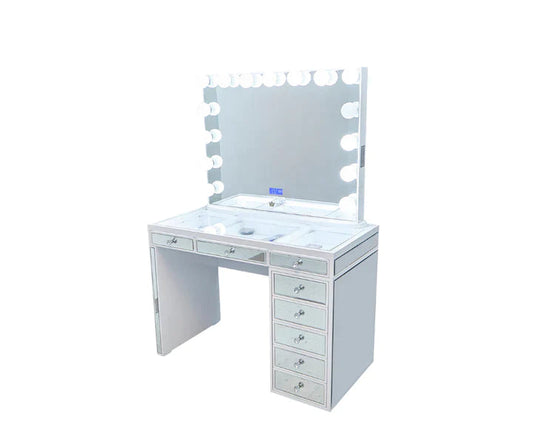 Kelly Hollywood Makeup Vanity Station Queen Vanity Outlet