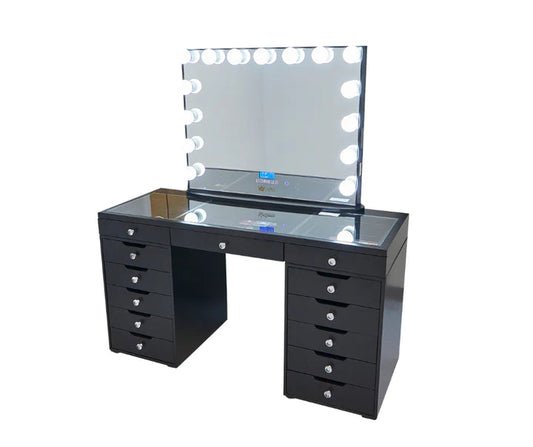 Michelle Hollywood Makeup Vanity Station Queen Vanity Outlet