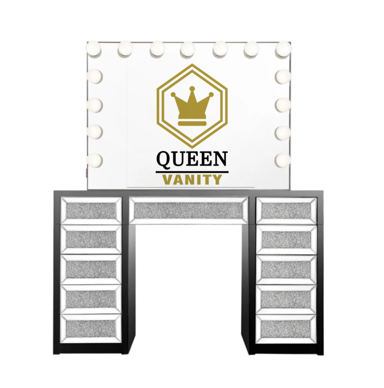 SlayStation® Diamond Edition Vanity Table Black Queen Vanity Outlet