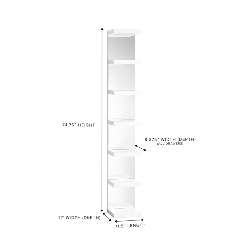 Slaystation® Natalie Mirrored Column Queen Vanity Outlet