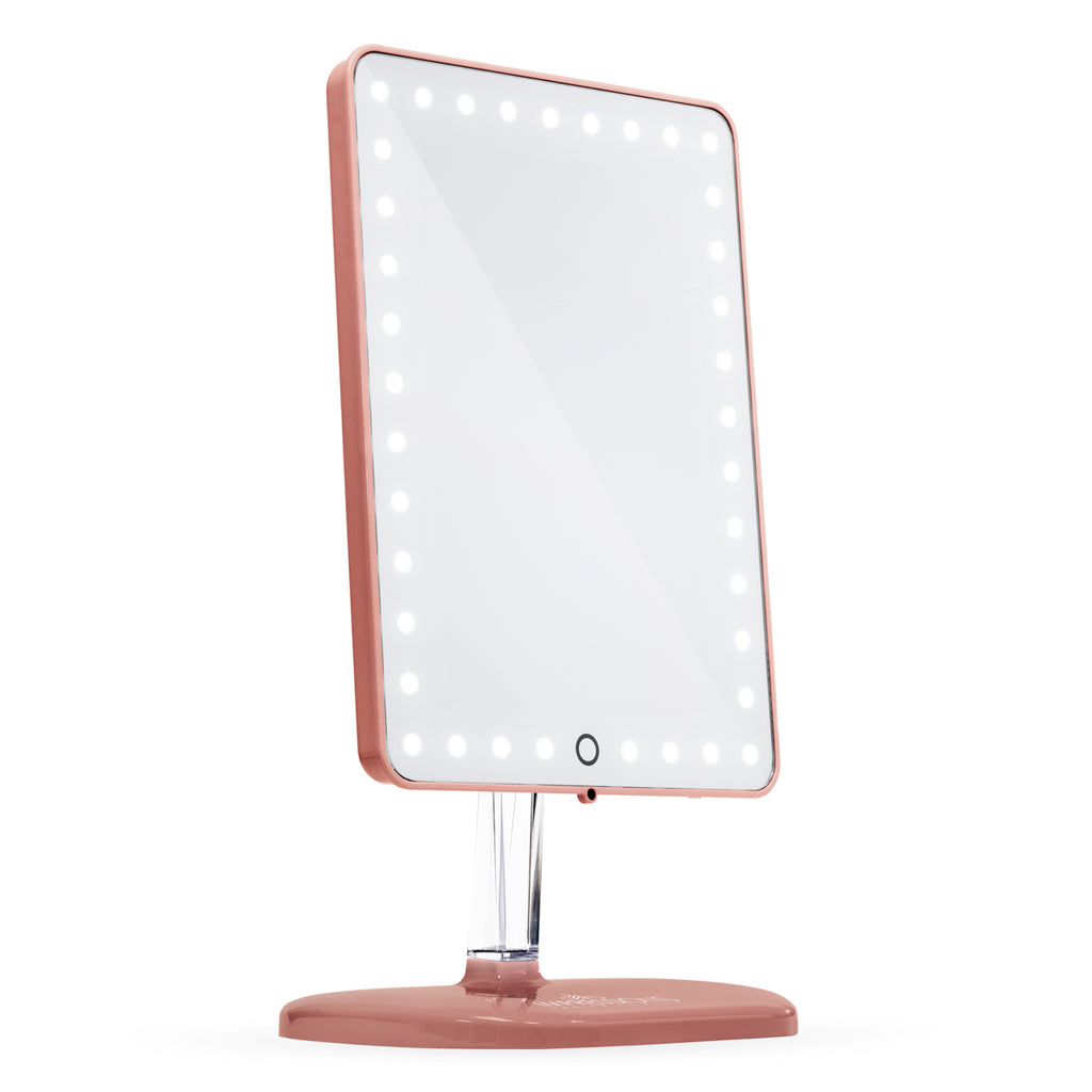 Touch Pro Led Makeup Mirror With Bluetooth Audio+Speakerphone & Usb Charger Queen Vanity Outlet