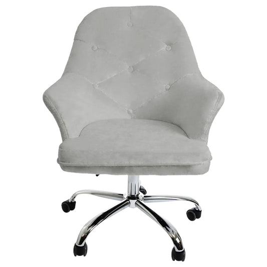 Michelle Tufted Vanity Chair Gray
