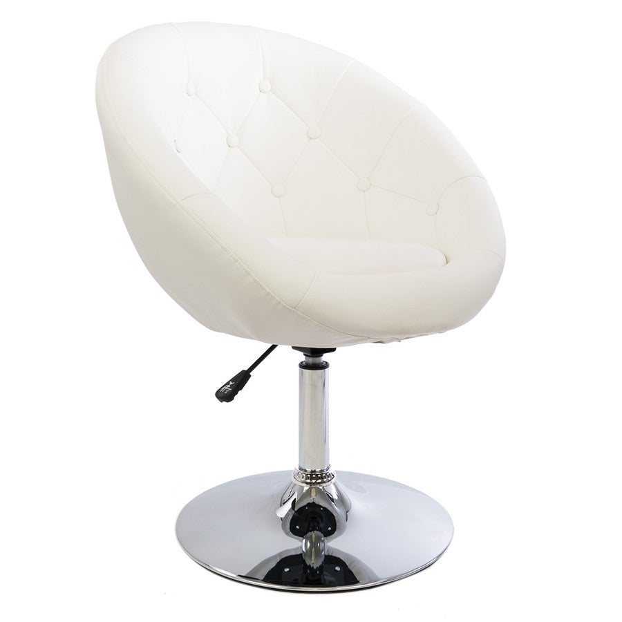 Antoinette Round Tufted Vanity Chair Queen Vanity Outlet 