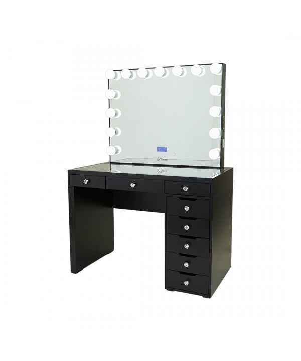 Vera Hollywood Makeup Vanity Station Black Queen Vanity Outlet